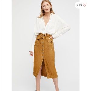 Free People Straight to the Point Skirt